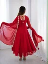 KF 102 Kalaai Georgette Embroidery Kurti With Bottom Dupatta
